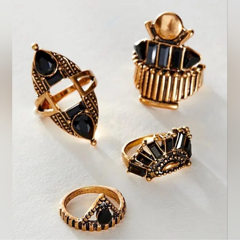 Free People Rhapsody Ring Set